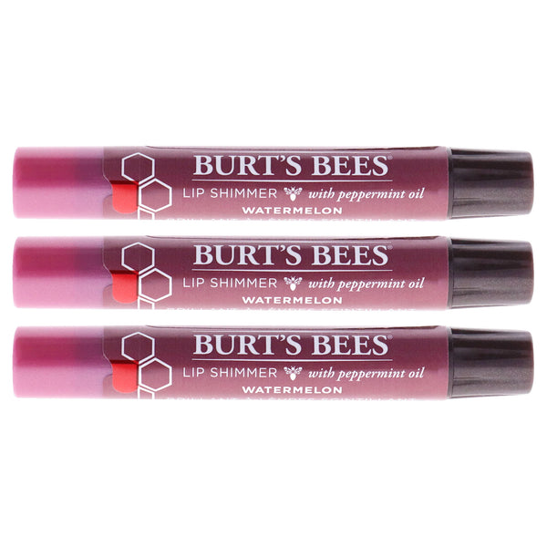 Burt's Bees Burts Bees Lip Shimmer - Watermelon by Burts Bees for Women - 0.09 oz Lip Shimmer - Pack of 3