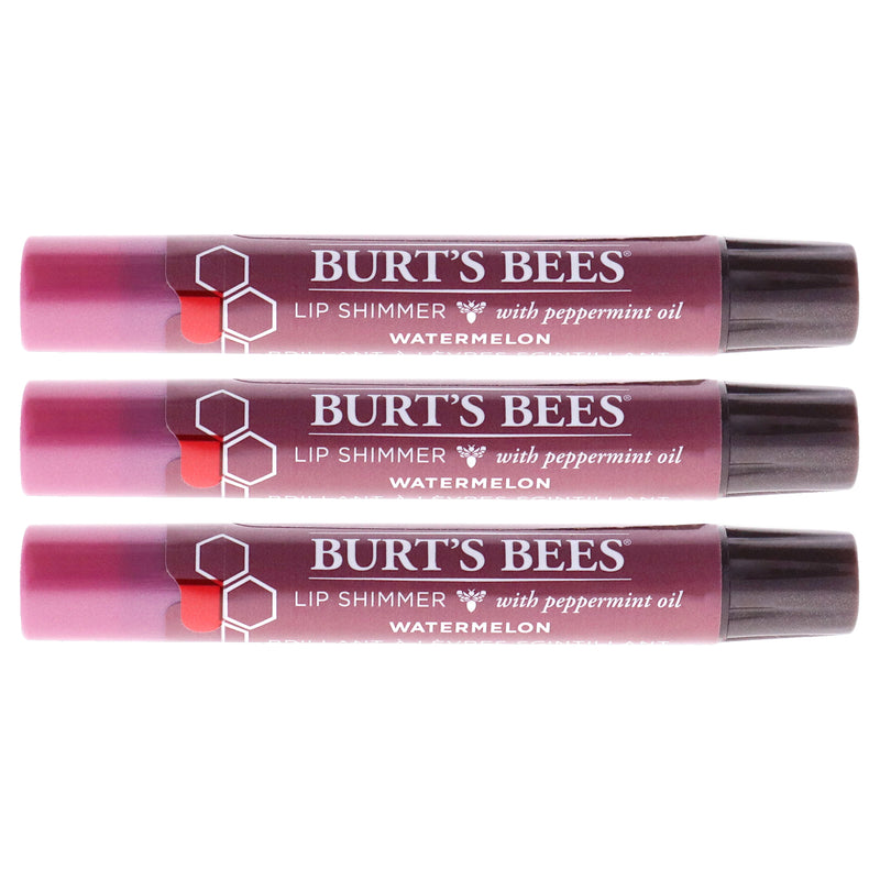 Burt's Bees Burts Bees Lip Shimmer - Watermelon by Burts Bees for Women - 0.09 oz Lip Shimmer - Pack of 3
