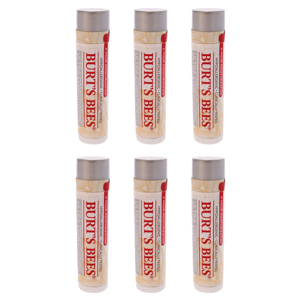 Burt's Bees Ultra Conditioning Lip Balm with Kokum Butter Blister by Burts Bees for Unisex - 0.15 oz Lip Balm - Pack of 6