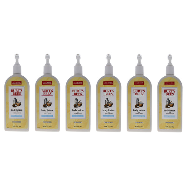 Burt's Bees Milk and Honey Body Lotion by Burts Bees for Unisex - 12 oz Body Lotion - Pack of 6