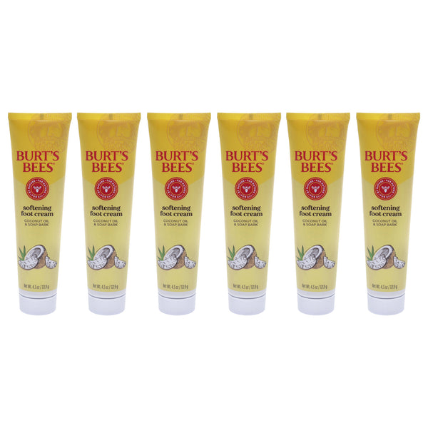 Burt's Bees Coconut Foot Creme by Burts Bees for Unisex - 4.34 oz Cream - Pack of 6