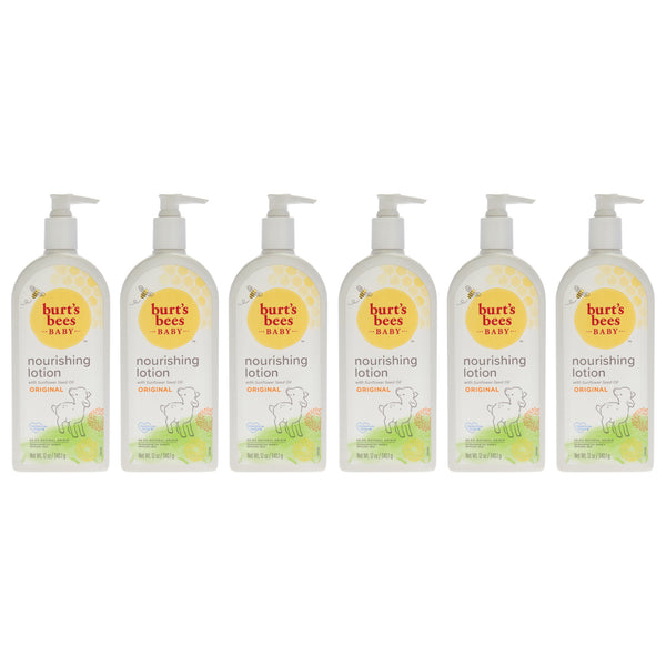 Burt's Bees Baby Bee Nourishing Lotion Original by Burts Bees for Kids - 12 oz Lotion - Pack of 6