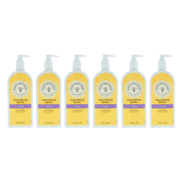 Burt's Bees Baby Nourishing Lotion Calming by Burts Bees for Kids - 12 oz Lotion - Pack of 6