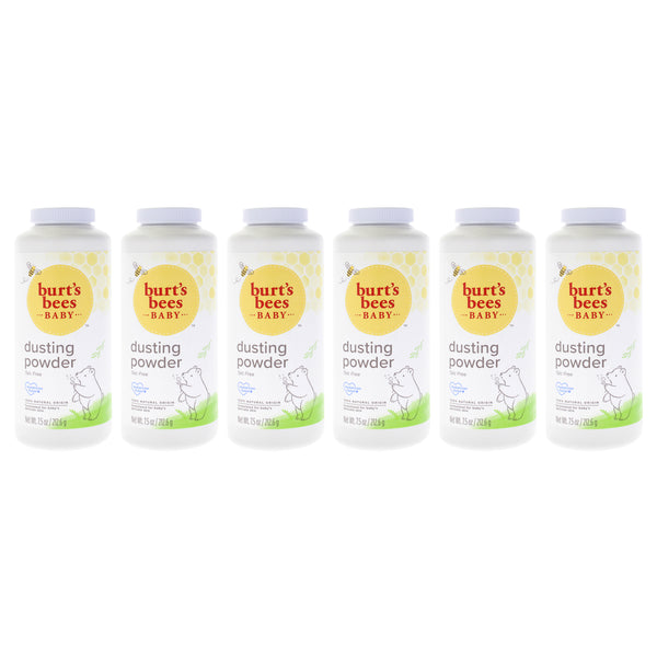 Burt's Bees Baby Bee Dusting Powder Original by Burts Bees for Kids - 7.5 oz Powder - Pack of 6