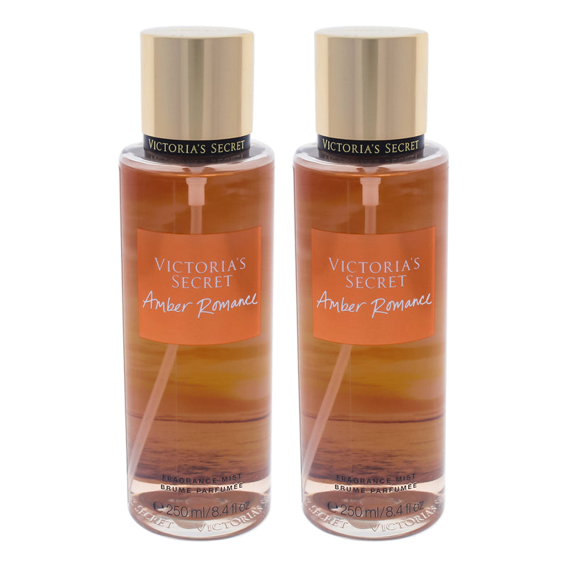 Victoria's Secret Amber Romance by Victorias Secret for Women - 8.4 oz Fragrance Mist - Pack of 2