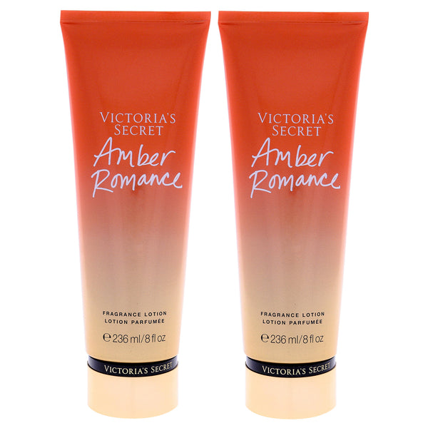 Victoria's Secret Amber Romance Fragrance Lotion by Victorias Secret for Women - 8 oz Body Lotion - Pack of 2