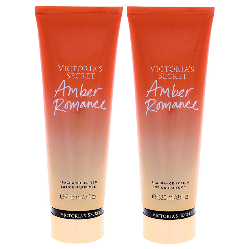 Victoria's Secret Amber Romance Fragrance Lotion by Victorias Secret for Women - 8 oz Body Lotion - Pack of 2