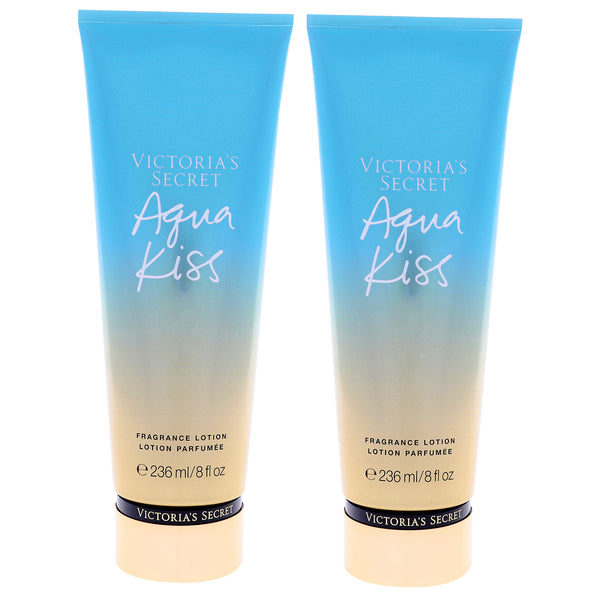 Victoria's Secret Aqua Kiss Fragrance Lotion by Victorias Secret for Women - 8 oz Body Lotion - Pack of 2