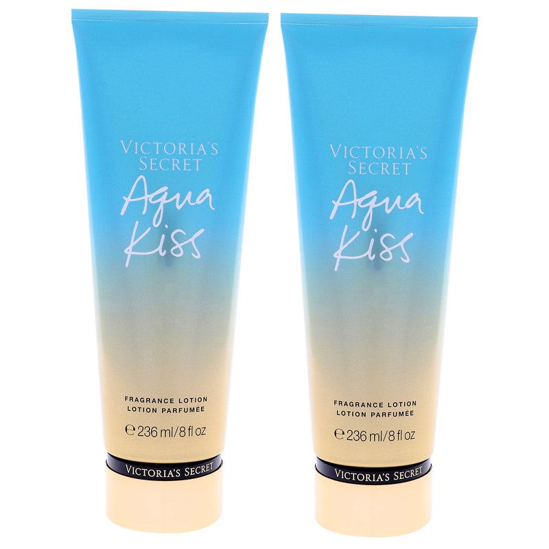 Victoria's Secret Aqua Kiss Fragrance Lotion by Victorias Secret for Women - 8 oz Body Lotion - Pack of 2