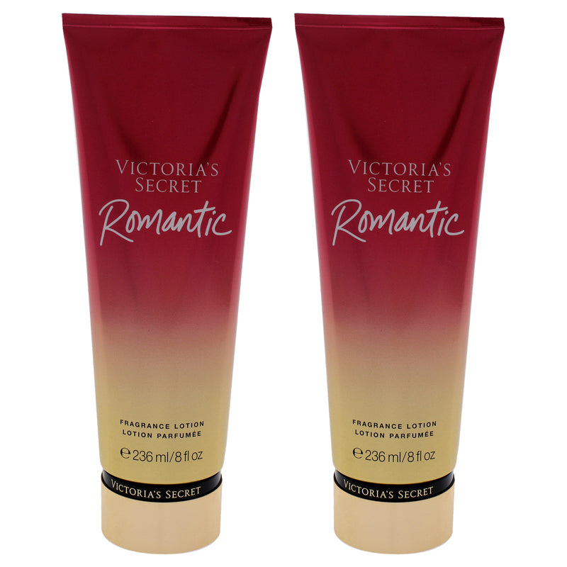 Victoria's Secret Romantic Fragrance Lotion by Victorias Secret for Women - 8 oz Body Lotion - Pack of 2