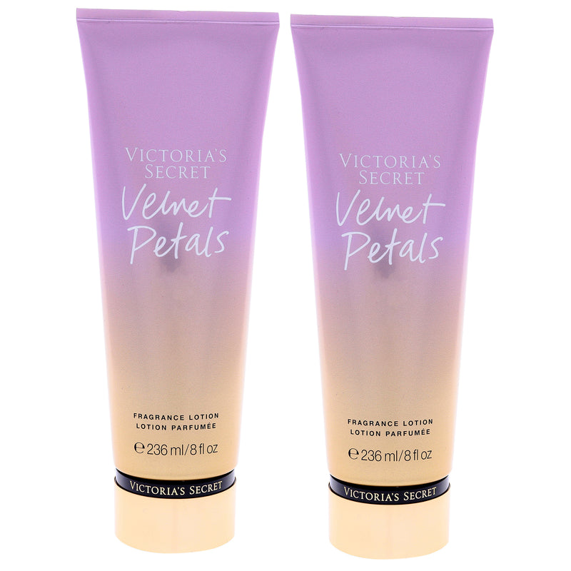 Victoria's Secret Velvet Petals Fragrance Lotion by Victorias Secret for Women - 8 oz Body Lotion - Pack of 2