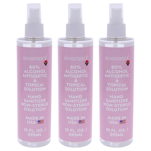 Assurance Hand Sanitizer Non-Sterile Solution by Assurance for Unisex - 10 oz Hand Sanitizer - Pack of 3