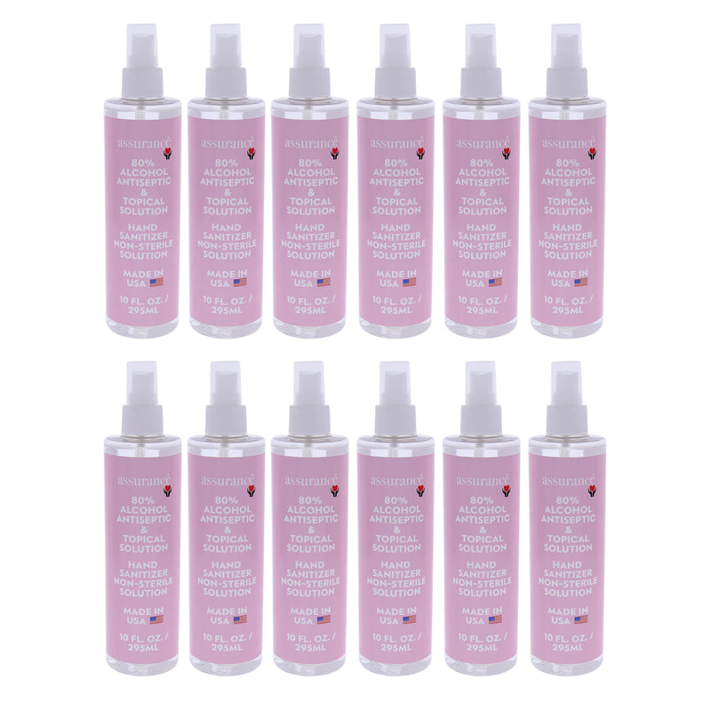 Assurance Hand Sanitizer Non-Sterile Solution by Assurance for Unisex - 10 oz Hand Sanitizer - Pack of 12