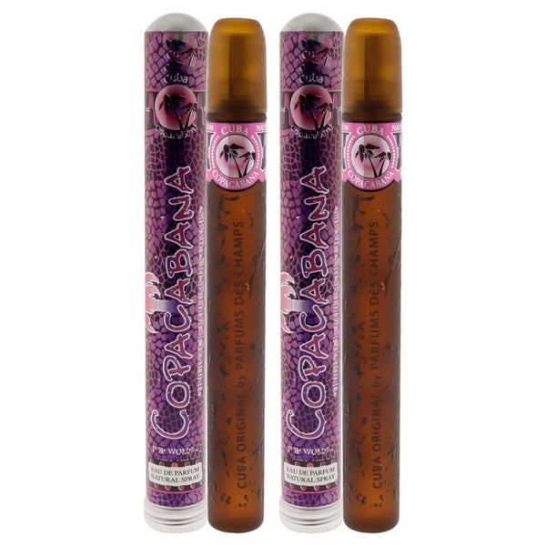 Cuba Cuba Brazil Copacabana by Cuba for Women - 1.17 oz EDP Spray - Pack of 2