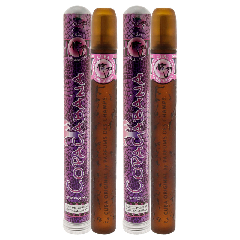 Cuba Cuba Brazil Copacabana by Cuba for Women - 1.17 oz EDP Spray - Pack of 2