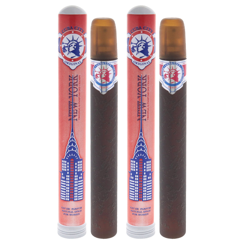 Cuba Cuba City New York by Cuba for Women - 1.17 oz EDP Spray - Pack of 2