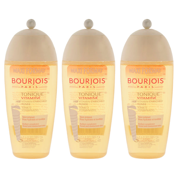 Bourjois Maxi Format Vitamin-Enriched Toner by Bourjois for Women - 8.4 oz Toner - Pack of 3