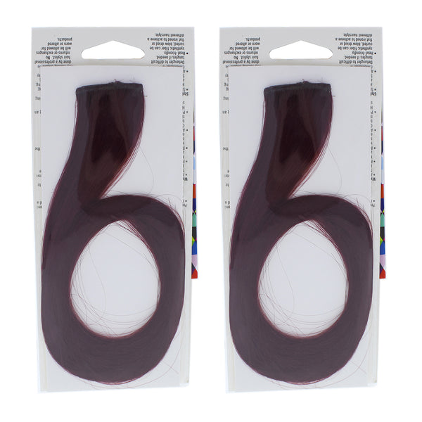 Hairdo Pop Color Strip Extension - Berry Kiss by Hairdo for Women - 18 Inch Hair Extension - Pack of 2