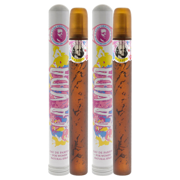 Cuba La Vida by Cuba for Women - 1.7 oz EDP Spray - Pack of 2