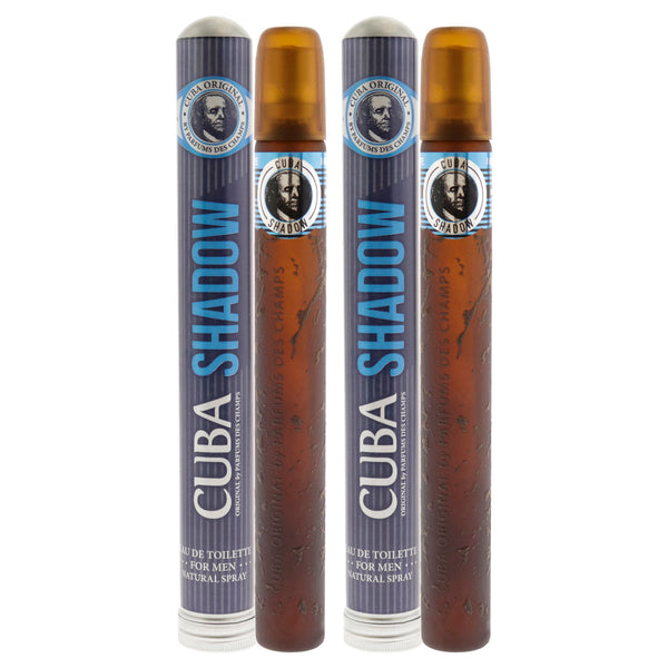 Cuba Cuba Shadow by Cuba for Men - 1.17 oz EDT Spray - Pack of 2