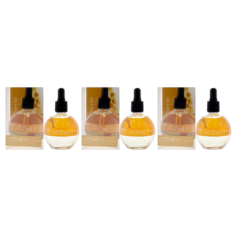 Cuccio Naturale Cuticle Oil by Cuccio Naturale for Women - 3 x 2.5 oz Cuticle Oil - Pack of 3