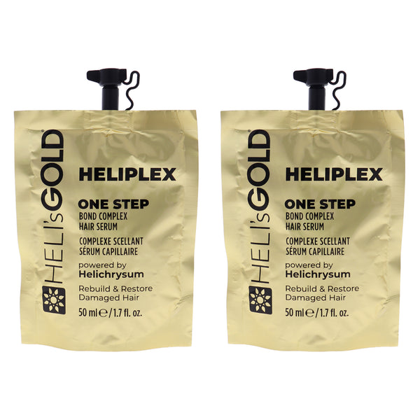 Helis Gold Heliplex One Step Hair Serum by Helis Gold for Unisex - 1.7 oz Serum - Pack of 2