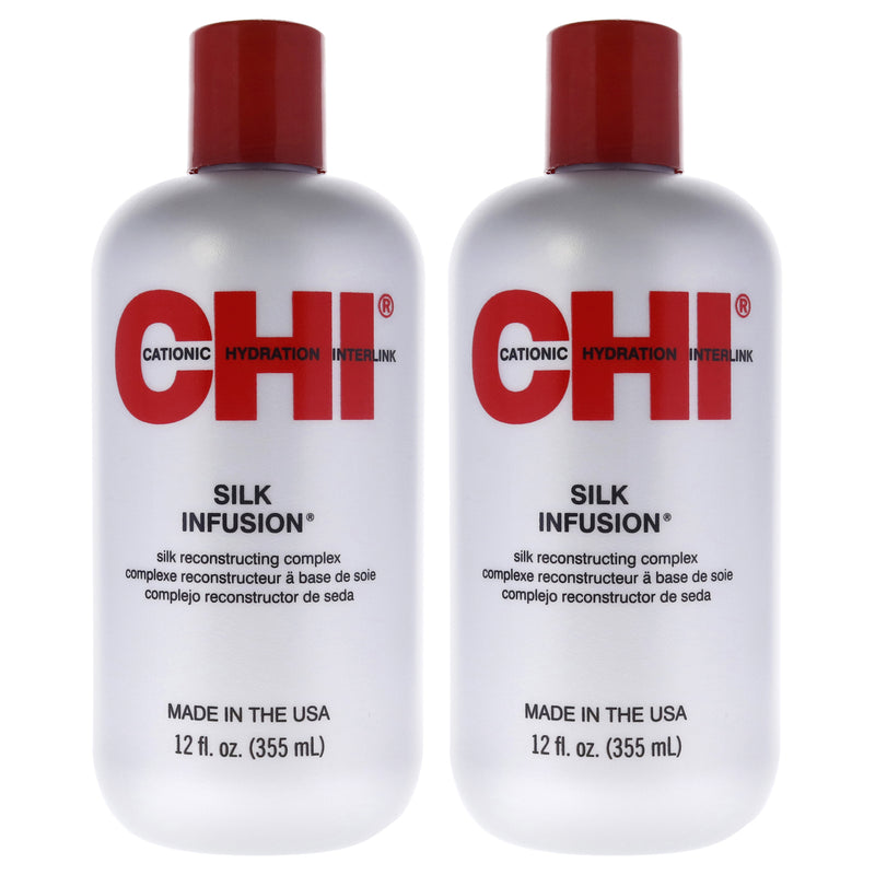 CHI Silk Infusion Silk Reconstructing Complex by CHI for Unisex - 12 oz Reconstructing Complex - Pack of 2