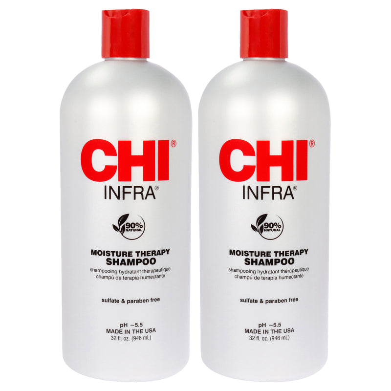 CHI Moisture Therapy Infra Shampoo by CHI for Unisex - 32 oz Shampoo - Pack of 2