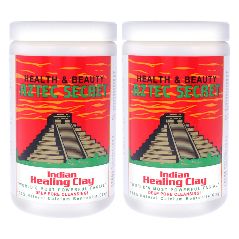 Aztec Secret Indian Healing Clay by Aztec Secret for Unisex - 2 lb Clay - Pack of 2