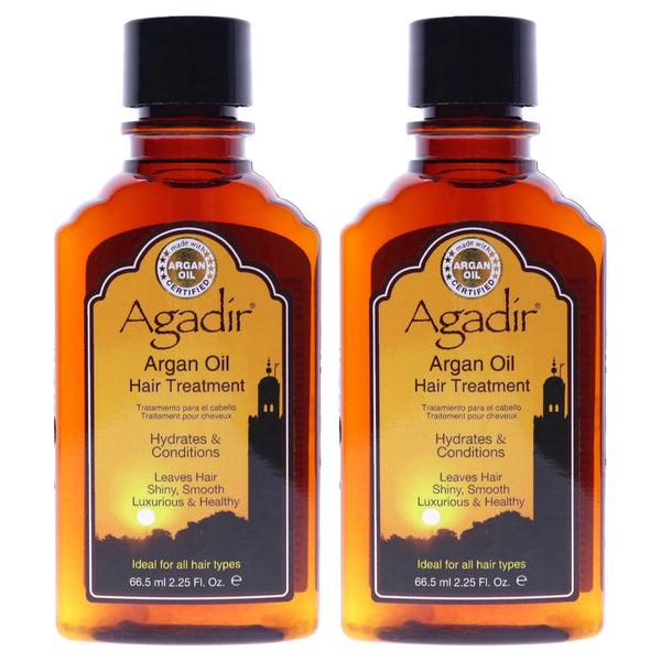 Agadir Argan Oil Argan Oil Hair Treatment by Agadir for Unisex - 2.25 oz Treatment - Pack of 2