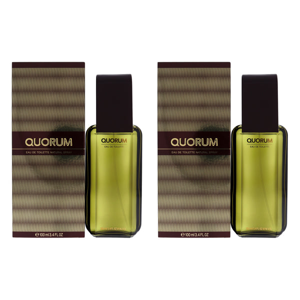 Antonio Puig Quorum by Antonio Puig for Men - 3.4 oz EDT Spray - Pack of 2