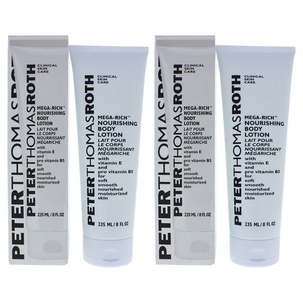 Peter Thomas Roth Mega-Rich Body Lotion by Peter Thomas Roth for Unisex - 8 oz Body Lotion - Pack of 2
