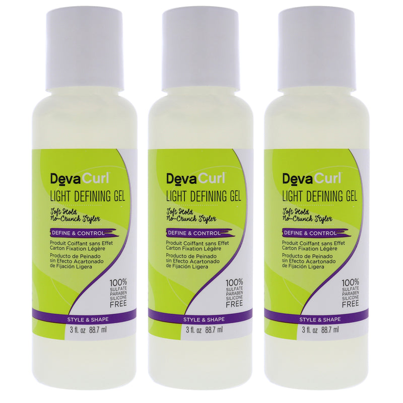 DevaCurl DevaCurl Light Defining Gel by DevaCurl for Unisex - 3 oz Gel - Pack of 3