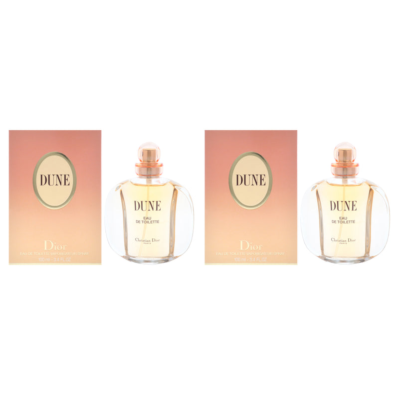 Christian Dior Dune by Christian Dior for Women - 3.4 oz EDT Spray - Pack of 2