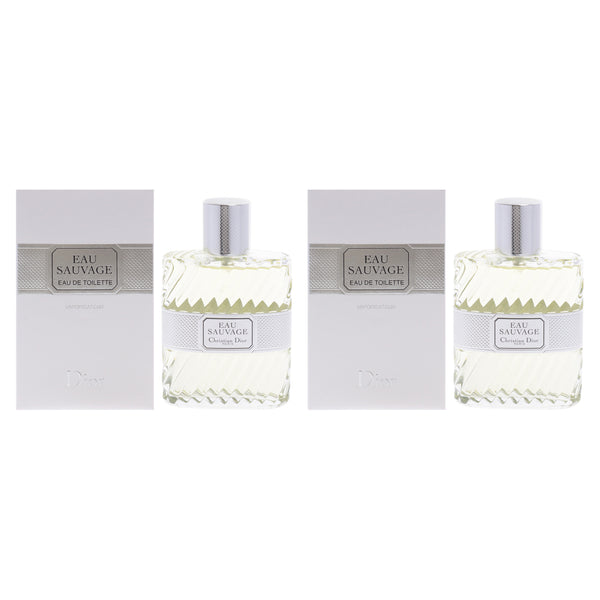 Christian Dior Eau Sauvage by Christian Dior for Men - 3.4 oz EDT Spray - Pack of 2