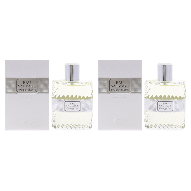 Christian Dior Eau Sauvage by Christian Dior for Men - 3.4 oz EDT Spray - Pack of 2