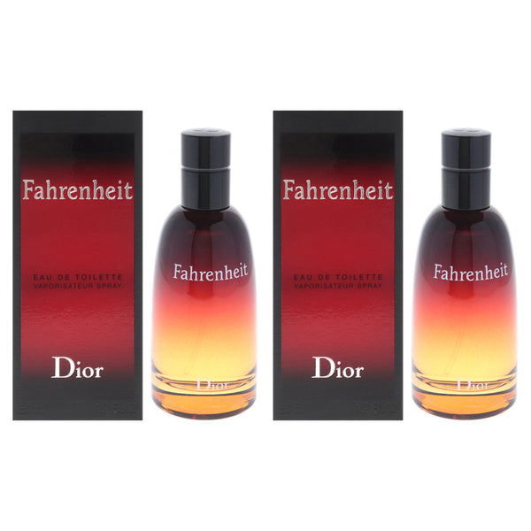 Christian Dior Fahrenheit by Christian Dior for Men - 1.7 oz EDT Spray - Pack of 2