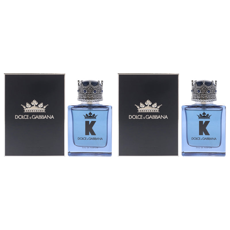 Dolce & Gabbana K by Dolce and Gabbana for Men - 1.6 oz EDP Spray - Pack of 2