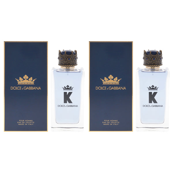 Dolce & Gabbana K by Dolce and Gabbana for Men - 3.3 oz EDT Spray - Pack of 2