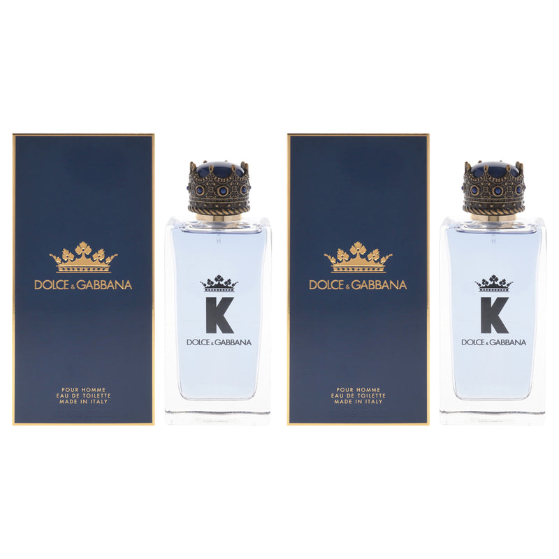 Dolce & Gabbana K by Dolce and Gabbana for Men - 3.3 oz EDT Spray - Pack of 2