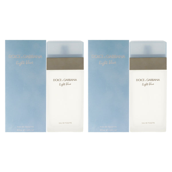 Dolce & Gabbana Light Blue by Dolce and Gabbana for Women - 3.3 oz EDT - Pack of 2