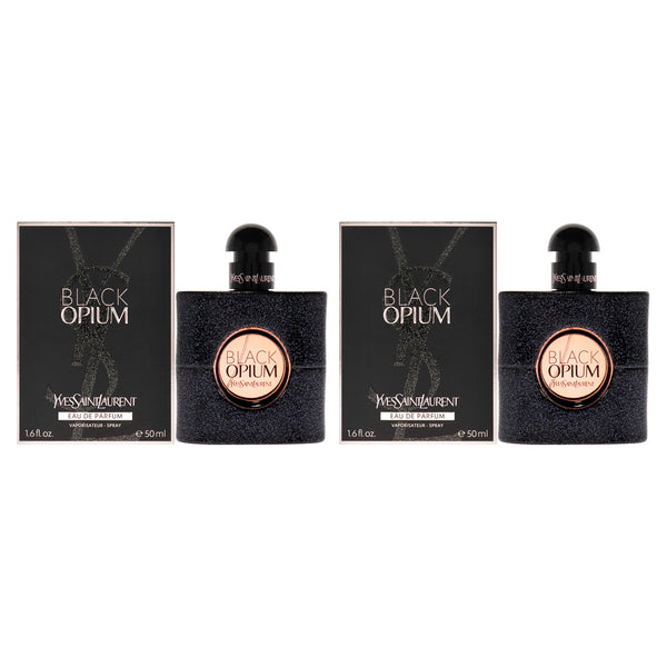 Yves Saint Laurent Black Opium by Yves Saint Laurent for Women - 1.6 oz EDP Spray - Pack of 2