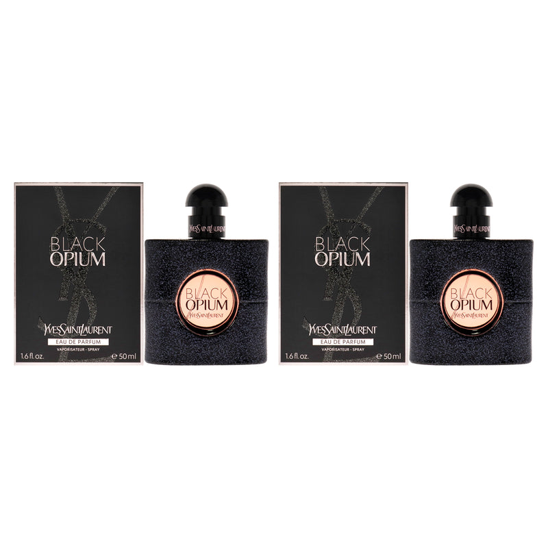 Yves Saint Laurent Black Opium by Yves Saint Laurent for Women - 1.6 oz EDP Spray - Pack of 2