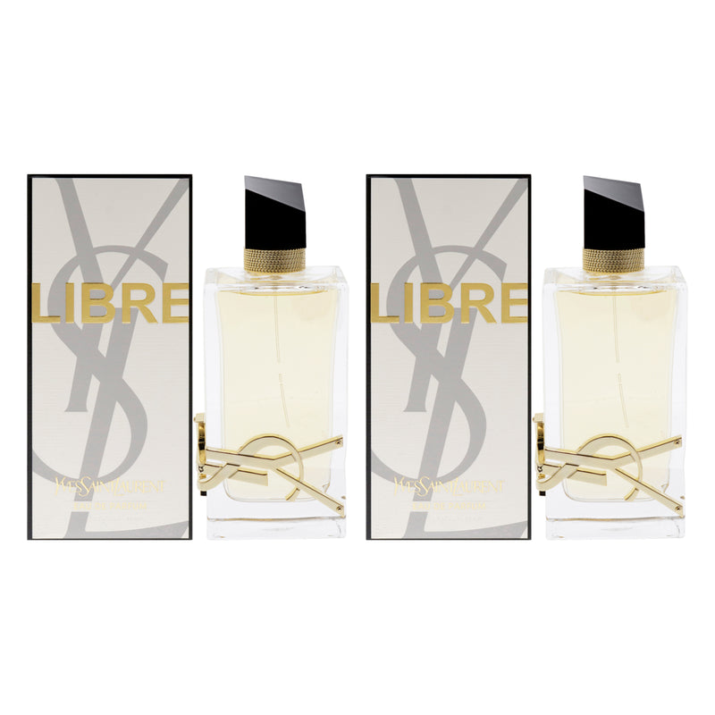 Yves Saint Laurent Libre by Yves Saint Laurent for Women - 3 oz EDP Spray - Pack of 2