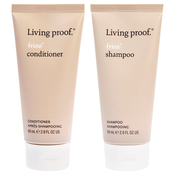 Living Proof No Frizz Shampoo and Conditioner Kit by Living Proof for Unisex - 2 Pc Kit 2oz Shampoo, 2oz Conditioner