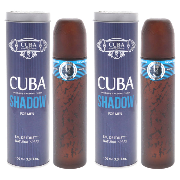 Cuba Cuba Shadow by Cuba for Men - 3.3 oz EDT Spray - Pack of 2