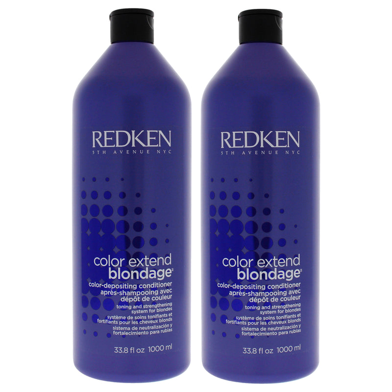 Redken Color Extend Blondage Color Depositing Conditioner by Redken for Unisex - 33.8 oz Conditioner - Pack of 2