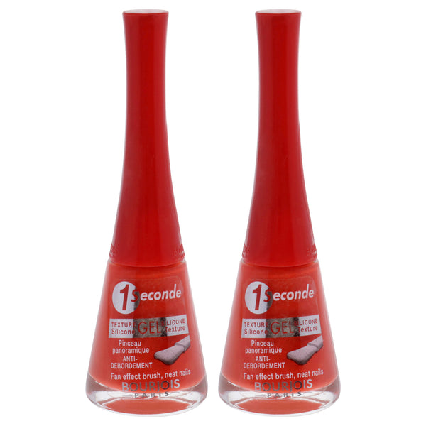 1 Seconde - 10 Rouge Poppy by Bourjois for Women - 0.3 oz Nail Polish - Pack of 2