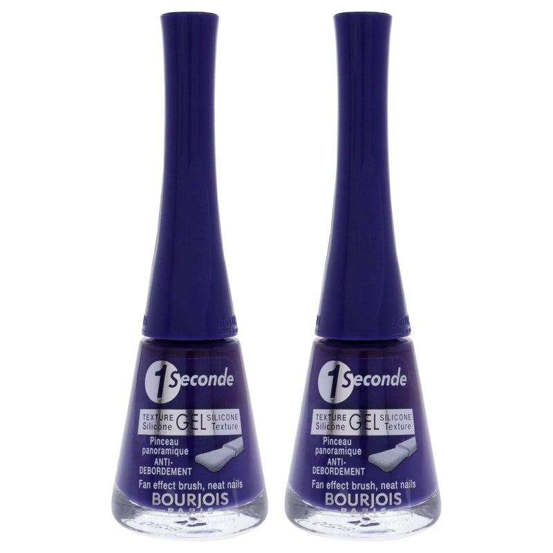 1 Seconde - 47 Indigo For It by Bourjois for Women - 0.3 oz Nail Polish - Pack of 2