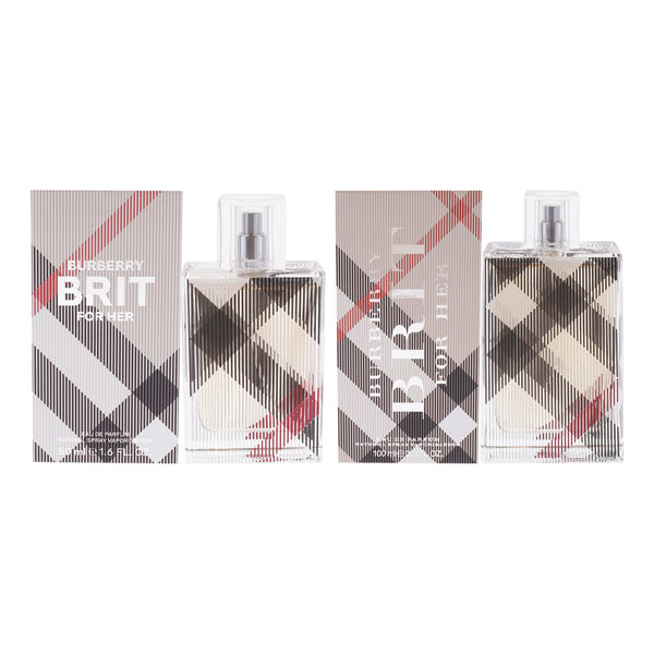 Burberry Burberry Brit For Her Kit by Burberry for Women -2 Pc Kit 3.3 oz EDP Spray, 1.6 oz EDP Spray